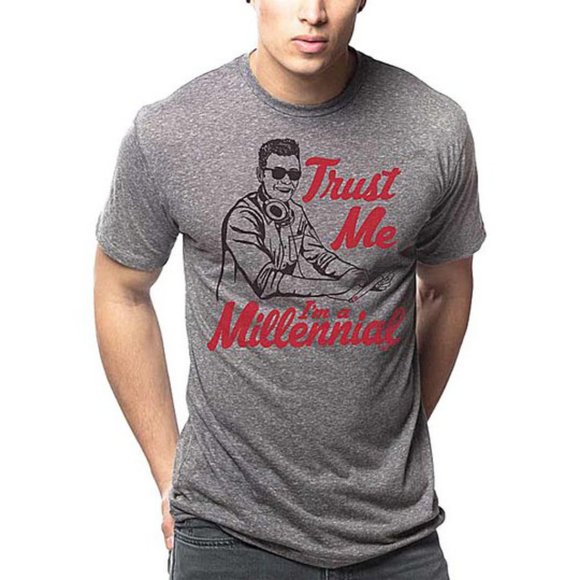 [NWT] TRUST ME I'M A MILLENNIAL TEE - Picture 1 of 2